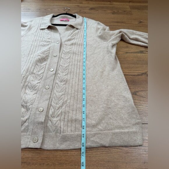 Isaac Mizrahi Beige Cashmere Sweater - Picture 5 of 6